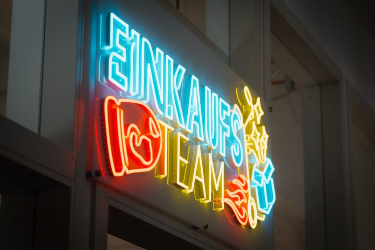 LED-Schild Fachbereich Einkauf | Grafiken & Werbemittel